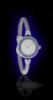 Star Bracelet Watch, Silver Dial With Blue Swarovski Crystals